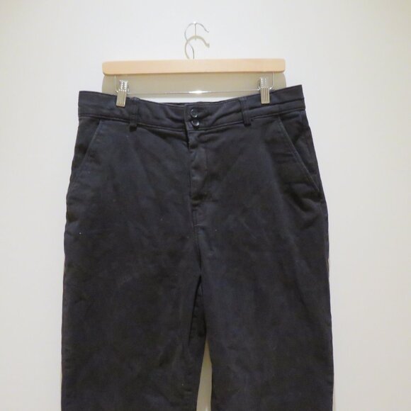 EVERLANE The Organic Cotton Wide Leg Pant in Black Minimalist - Size US 16 - Picture 3 of 11